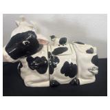 14ï¿½x11ï¿½ Vintage Cow Ceramic 3 Piece Cookie Jar
