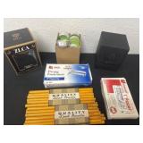 Tcg decks boxes pencils. Paper clips prong