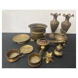 Group of brass colored items