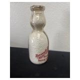 Cream top milk bottle