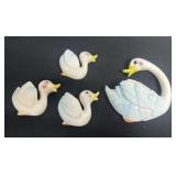Vintage Enesco ugly Duckling Wall Plaques Retro