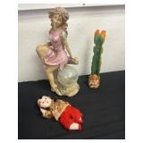 13ï¿½ grade statue with mermaid statue and Japanese