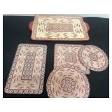 2 temp rations oven ware 16ï¿½ platter with glass