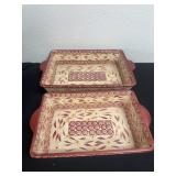 2 temp rations oven ware 15ï¿½ and 13ï¿½ casaorole