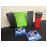 Finish deep cleaner with 3 to go cups and write