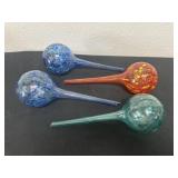 Four 9ï¿½ glass water  globes