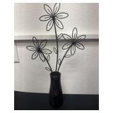 18ï¿½ metal floral decor