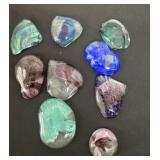 Group of glass rocks
