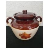 Vintage McCoy Pottery number 342 bean pot with a