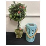 10ï¿½ solar light with 19ï¿½ floral tree