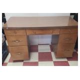 4' Desk seven drawer