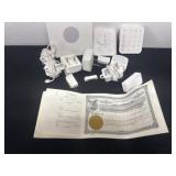 Ring doorbell with certificates.