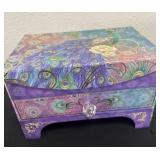 6ï¿½x10ï¿½x7ï¿½ peacock jewlery box.