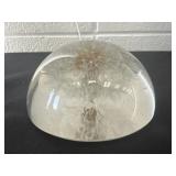 Glass Dandelion Paperweight 3x1.5in
