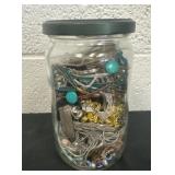 6ï¿½ jar of misc jewelry