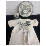 Metal 9ï¿½ chief sigh, kids Batman shirt and