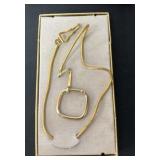 Fine Vintage 18.5' Swank Costume Gold Pocket