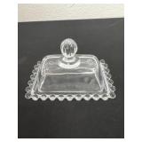 4ï¿½ Catalina Circleware Clear Glass Mini Lidded