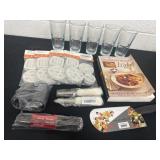 Group of glasses molds, Mediterranean light