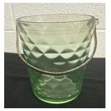 6ï¿½ uranium ice bucket glass
