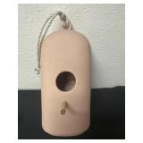11ï¿½ ceramic  bird house pink