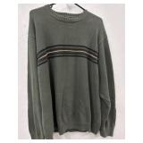 Green Sweater looks to be XL