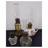 4 smaller  vintage lanterns one is missing the top