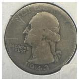 1943D Washington Quarter