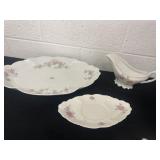 Antique Habsburg Austria platter, plate and gravy
