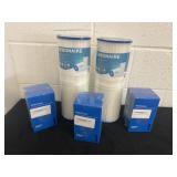 Group of new water filter and spa filter