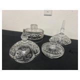 4 crystals lids no bottoms