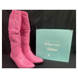 New pink cowgirl boots size 6