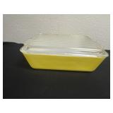 Vintage Pyrex 503-B Yellow Refrigerator Casserole