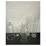 Group of Glass Cylinders Candle holders