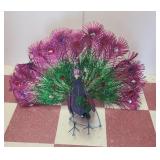 Decorative peacock lights up