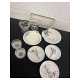 3 made in Japan saucers, China bowl and more