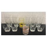 Group of glasses.  SOme are vintage