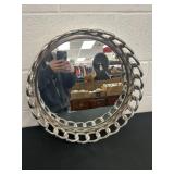 17.5in Metal Decorative Looped Mirror
