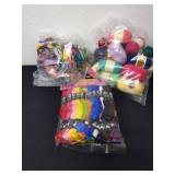 Group of embroidery thread and small skeins of