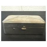 Vintage 1950s M&S red and clear rhinestone gold