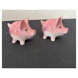 Clay Art Vintage Piggy Bank with Coins Salt and