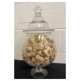18ï¿½ glass jar with corks