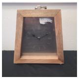Wooden frame clock decor