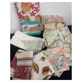 Runner place mats with towel and table cloth