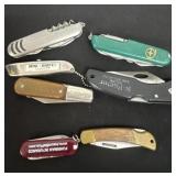 Group of pocket knifes