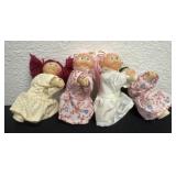 4ï¿½ Vintage Lot of 1980's Plush Clip On Toys