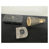 Vintage snake bite kit, tape measure and