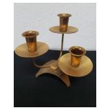 Vintage three leveled, possibly brass candlestick