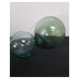 Three and four inch glass balls