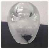 5 inch glass dome with reservoir and a hole in